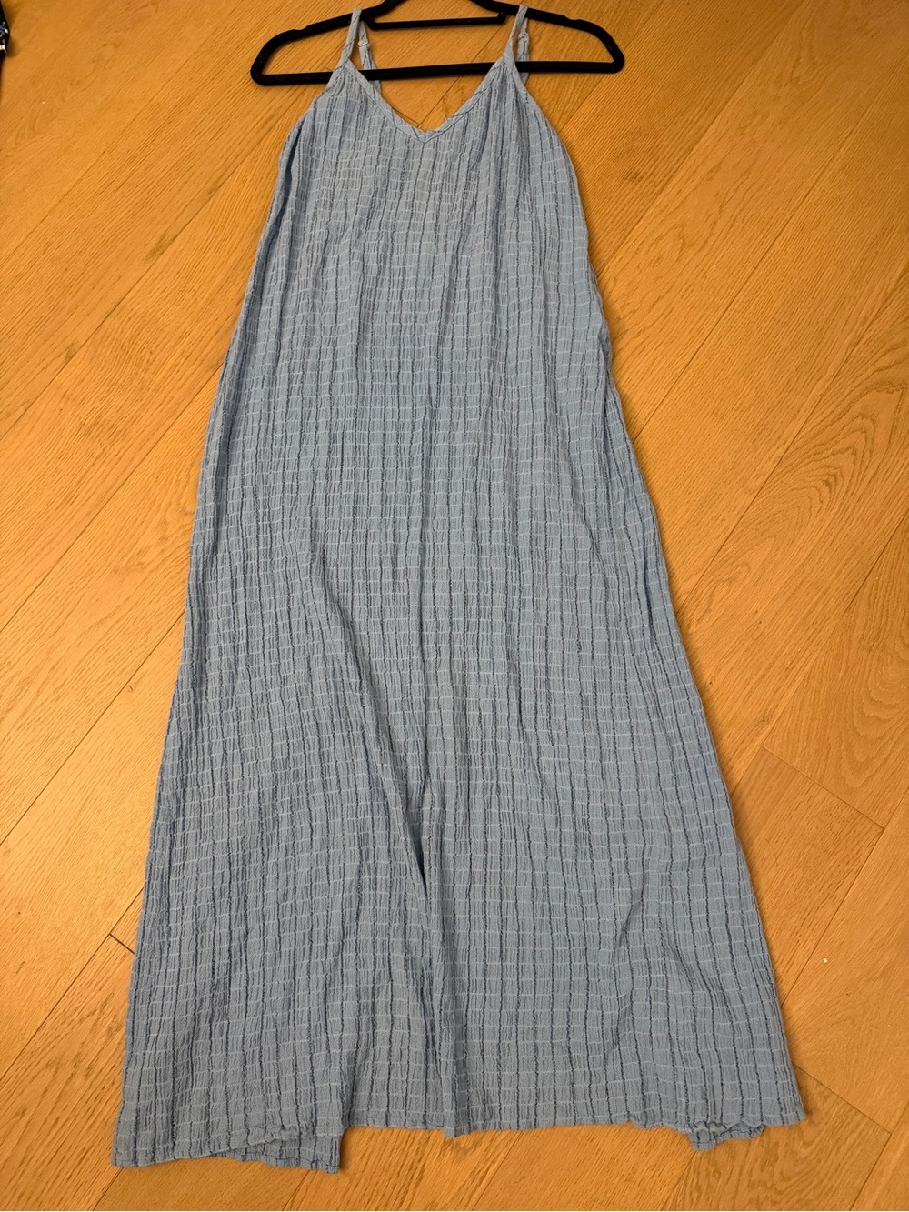 Mara Hoffman Light Blue Textured Maxi Coverup Dress